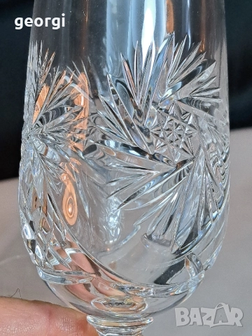 немски кристални чаши оловен кристал 29/1, снимка 5 - Чаши - 52027128