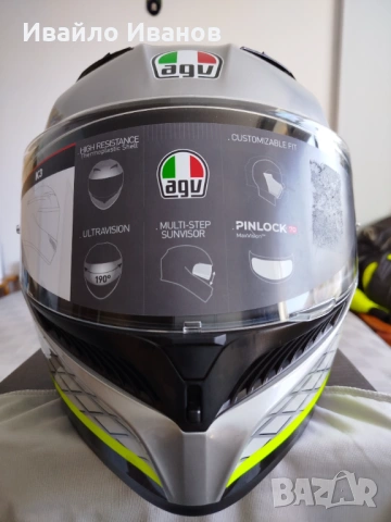 Каска AGV K3 SV размер L, снимка 3 - Аксесоари и консумативи - 53803674