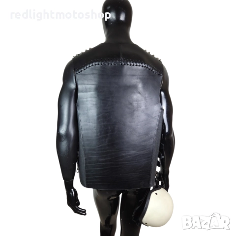 📌 5405 | Custom кожен елек от 3 мм телешка кожа | Ръчна изработка | Размер XL | 499 лв, снимка 8 - Аксесоари и консумативи - 52599786