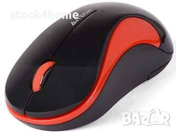 Безжична Мишка Оптична A4tech G3-270N-4 V-Track, USB, Черен/Червен, снимка 2 - Клавиатури и мишки - 53531758