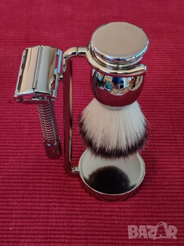 Сребрист комплект за бръснене TRENDHIM. , снимка 2 - Мъжка козметика - 50869051