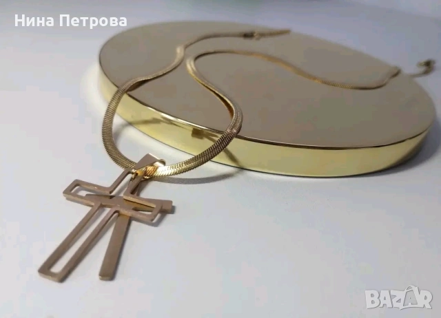 Колиета и пръстен от медицинска стомана , снимка 5 - Колиета, медальони, синджири - 53740389