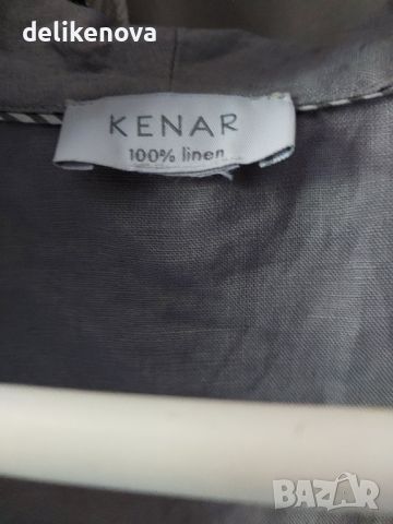 KENAR. 100% Лен. Нов издължен елек , снимка 6 - Елеци - 46417585