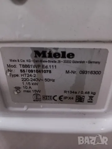 Сушилня с термопомпа Миеле Miele Edition 111 W8861WP  8кг 2 години гаранция!, снимка 3 - Сушилни - 48925392