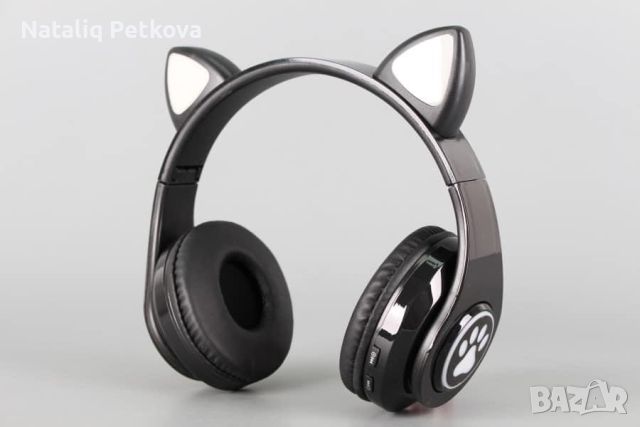 Слушалки коте, снимка 4 - Bluetooth слушалки - 46400178