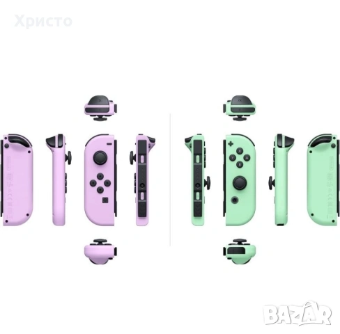НОВО!!! Оригинални Joy-Con джойстици за Nintendo Switch, Limited (Лилав/Зелен)  , снимка 4 - Аксесоари - 54297965
