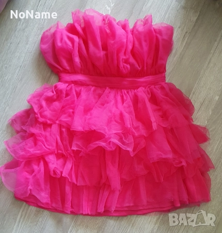 Рокля Missquided Bandeau Ruflle , снимка 4 - Рокли - 51542940