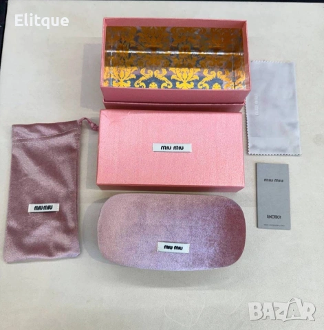 калъф за очила ,кутия, кърпички ,сертификат miu miu ray ban celine prada bvgari , снимка 12 - Слънчеви и диоптрични очила - 53296800