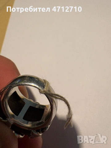 стилен сребърен пръстен на Kenzo., снимка 4 - Пръстени - 54161484