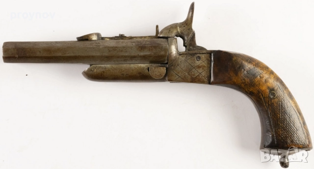 Двуцевен пистолет 18-ти Век, снимка 2 - Антикварни и старинни предмети - 52048922