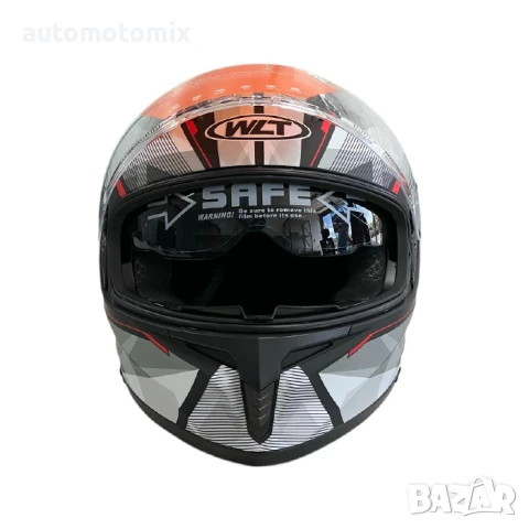 КАСКА ЗА МОТОР С ОЧИЛА, Размери S, M, L, XL - Черен мат/Червен - 721368, снимка 4 - Аксесоари и консумативи - 51225316