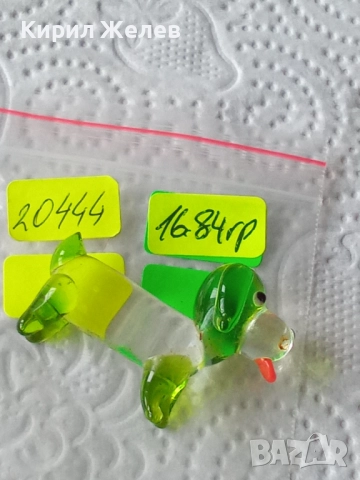 Фигурка на дакел от духано стъкло 20444, снимка 9 - Колекции - 52717640