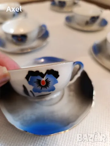 Оригинален чешки костен порцелан сервиз кафе, снимка 4 - Сервизи - 50060464