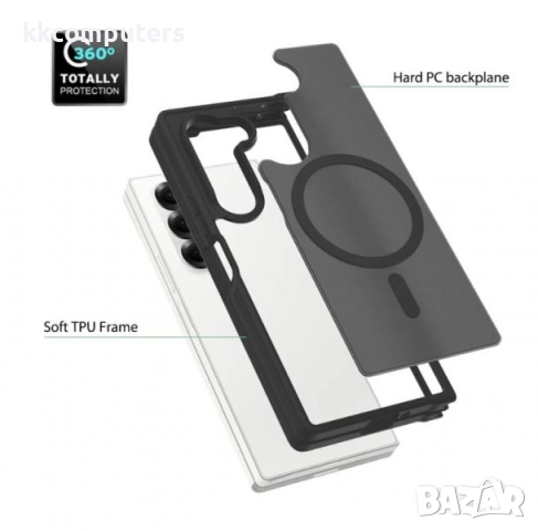 Калъф силикон мат MagSafe / Черен / за Samsung Z Fold 6 Баркод : 3132982, снимка 3 - Калъфи, кейсове - 51922709