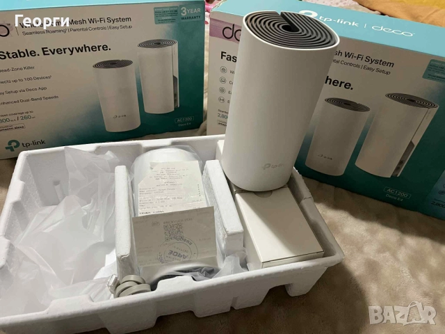 Усилвател за wifi WIFI EXTENDER TP-LINK DECO E4 AC1200 