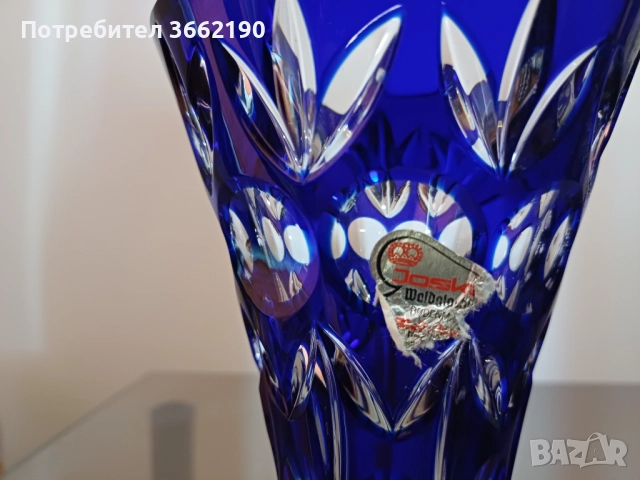 Сет от две кристални вази, снимка 4 - Вази - 52778240