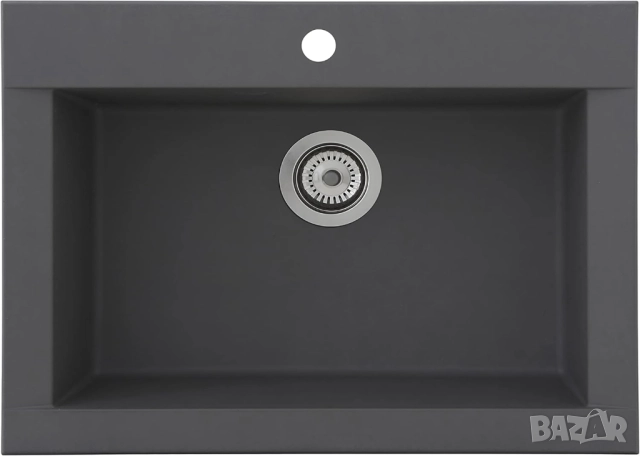 Кухненска Мивка, Respekta Ohio Mineralite Sink 66x50см сива, Устойчива на Надрасквания!, снимка 2 - Мивки - 52123647