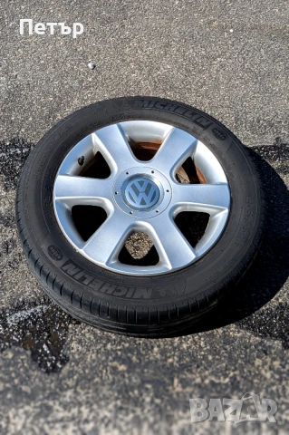 Комплект алуминиеви джанти с гуми Michelin 205/55 R16 за VW, снимка 1