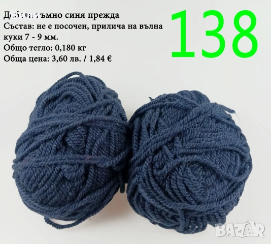 Евтини прежди в малки количества - нови и остатъци, снимка 13 - Други - 52042357