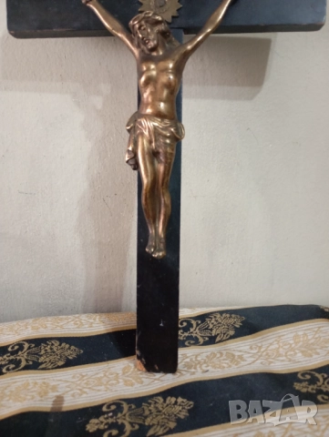 Стар кръст,разпятие, снимка 2 - Антикварни и старинни предмети - 52399859