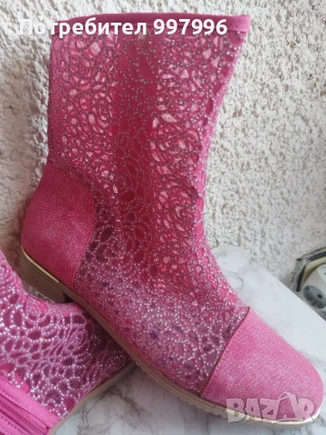 цикламени летни боти-40номер, снимка 5 - Дамски боти - 50564677