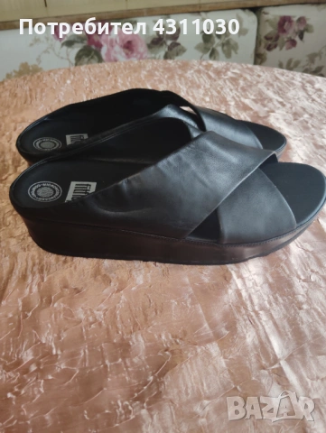Fitflop чехли 41 номер като ново, черни, снимка 3 - Дамски боти - 53403926