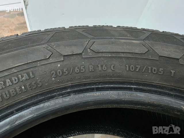 2бр зимни гуми за бус 205/65/16C CONTINENTAL L04533 , снимка 5 - Гуми и джанти - 52925767