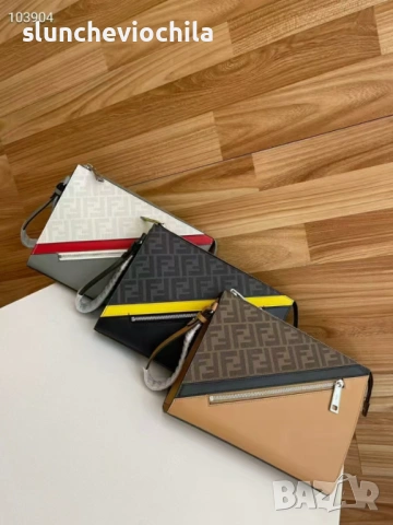 Чанта Fendi Diagonal Clutch, снимка 4 - Чанти - 53046381