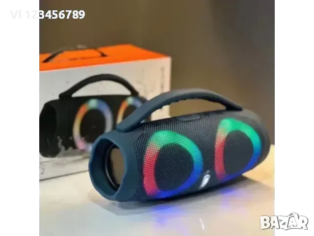 Голяма портативна мощна блутут колона Booms Box 3 RGB, снимка 4 - Други - 49247514