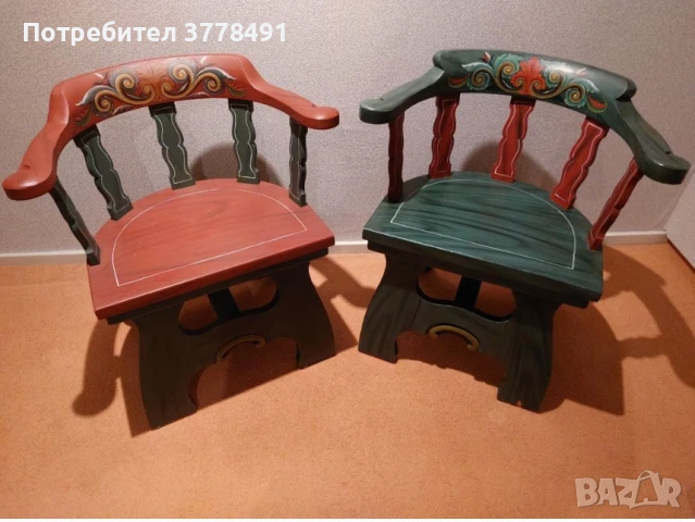 Комплект от два скандинавски/норвежки стола., снимка 2 - Столове - 53911223