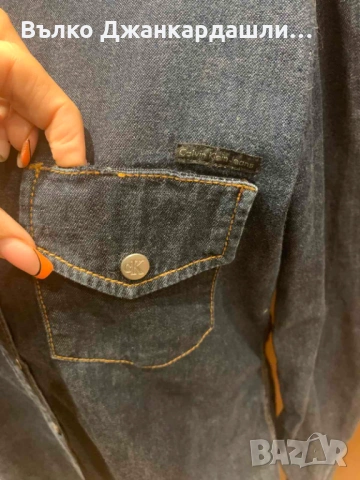 Риза деним Calvin Klein Jeans, размер М, снимка 12 - Ризи - 53768571