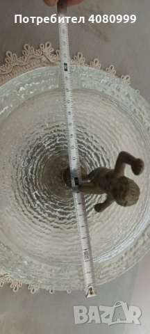 Пепелник с медна или бронзова фигурка на момченце, снимка 5 - Други стоки за дома - 52082497