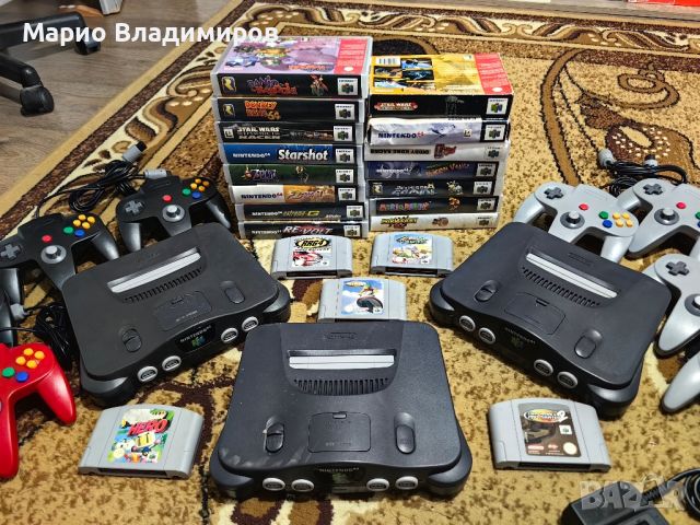 Nintendo 64, джойстици, игри с кутии и още, снимка 11 - Nintendo конзоли - 45112281