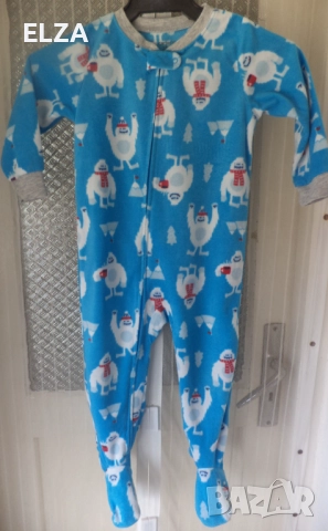 Памучни и поларени пижамки за 2 години, снимка 4 - Бебешки пижами - 51625633