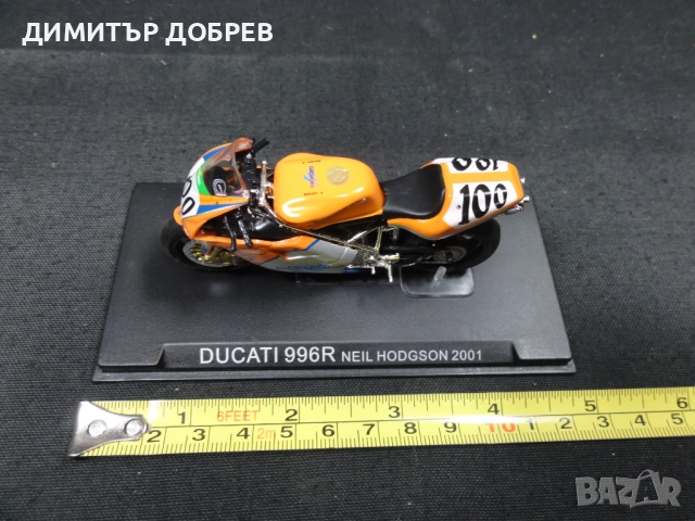 1/24 МАЩАБЕН МОДЕЛ МОТОЦИКЛЕТ МОТОР DICATI 996R, снимка 7 - Колекции - 51934130