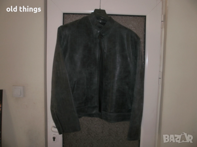 Мъжко кожено яке,телешка кожа,(ново)