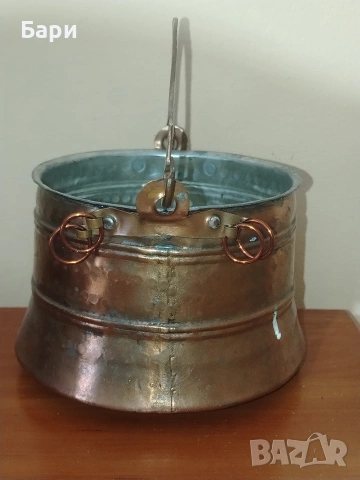 Старо малко котле, бакърче, меден съд,менец,менче 3, снимка 3 - Други ценни предмети - 54012237