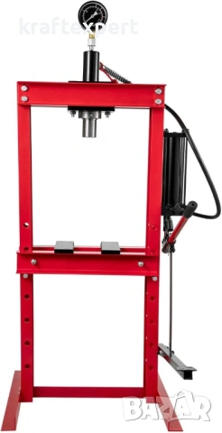 Хидравлична преса с педал 12 тона – манометър, стоманена рамка, снимка 4 - Други инструменти - 53745981