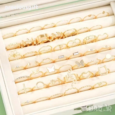 Комплект от 47 броя пръстени, снимка 3 - Бижутерийни комплекти - 52051365