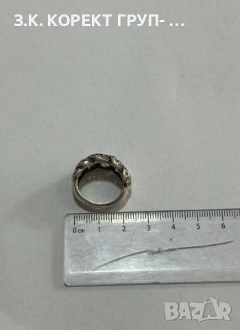 Продавам дамски сребърен пръстен с камъни, снимка 6 - Пръстени - 45569746