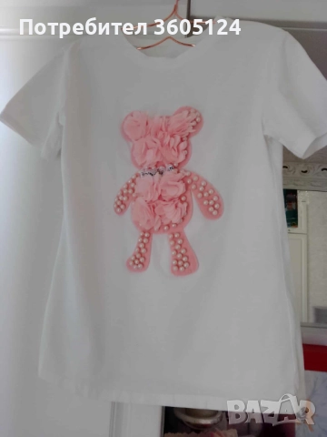 Блуза с къс ръкав, размер XS