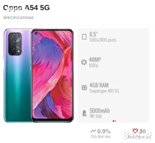 Oppo A54 5G / на части , снимка 7 - Други - 47089015