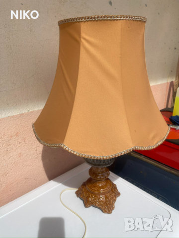 Стара нощна лампа от месинг и порцелан, снимка 11 - Антикварни и старинни предмети - 44959585