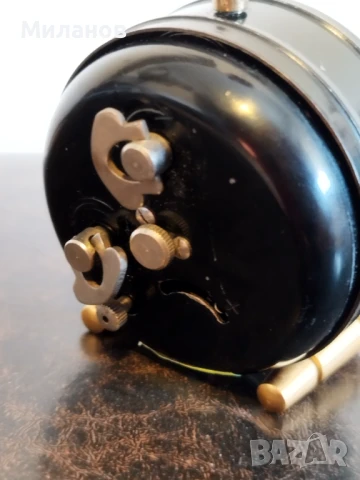 Стар механичен будилник, настолен часовник, снимка 5 - Антикварни и старинни предмети - 51109170