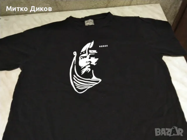 Мъжка тениска Норвегия Викинги размер Л отлична, снимка 2 - Тениски - 50303208