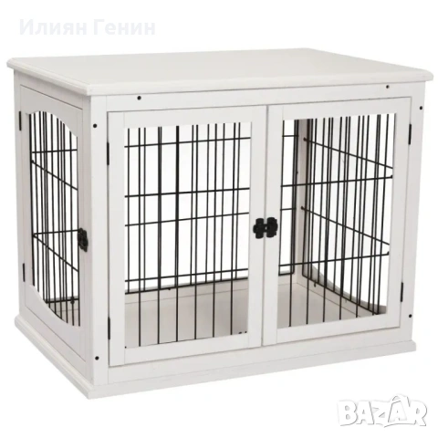 PawHut Транспортна кутия за кучета 58,5 см x 81 см x 66 см с врати