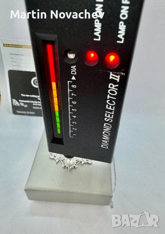 Сребърно колие с мойсанит (Диамант) 1 карат, снимка 13 - Колиета, медальони, синджири - 53647908