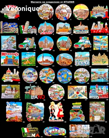 Магнити за хладилник от Италия 