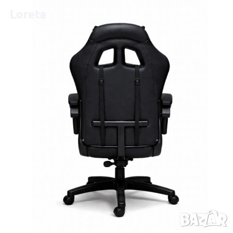 Премиум геймърски стол с масажна функция, поставка за крака и ергономична метална рамка, PU кожа, снимка 7 - Столове - 53459847