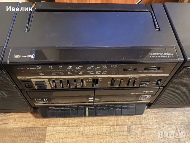 Sanyo boombox, снимка 6 - Радиокасетофони, транзистори - 48707790